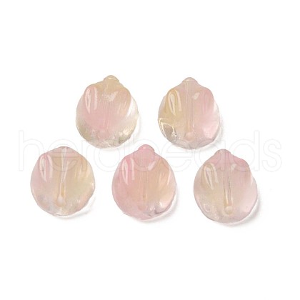 Two Tone Transparent Spray Painted Glass Beads GLAA-Q092-06-C01-1