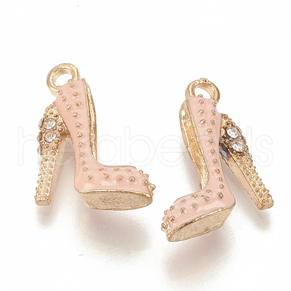 Alloy Enamel Stilettos Pendants ENAM-S115-042C-1