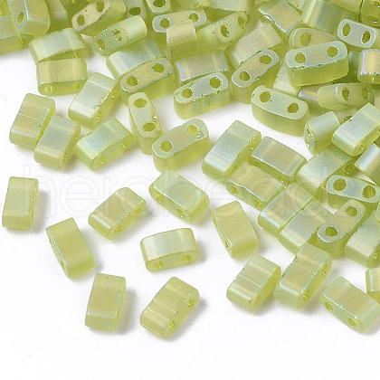 2-Hole Transparent Glass Seed Beads SEED-S023-41B-02-1