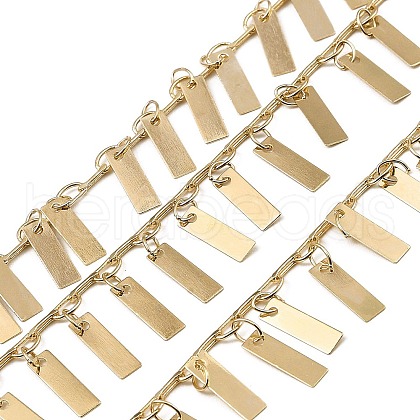 Rack Plating Brass Link Chains CHC-A007-03KCG-1