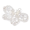Seed Beads & Glass Pearl Beaded Charms PALLOY-MZ00336-05-3