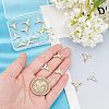 SUPERFINDINGS 18Pcs 3 Colors Brass Charms KK-FH0002-40-3