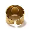 Ion Plating(IP) 304 Stainless Steel Open Cuff Rings STAS-Z060-16G-03-3