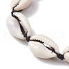 3Pcs 3 Colors Natural Shell Braided Bead Bracelets Set BJEW-JB10111-4