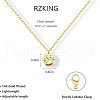 Brass Paw Print Pendant Necklaces for Women FS-WGE406C-01-3