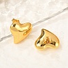304 Stainless Steel Heart Stud Earrings EJEW-Q011-04G-4