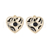 Rack Plating Alloy Enamel Pendants FIND-I038-08-2