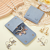 Beebeecraft 2Pcs Microfiber Cloth Jewelry Storage Bags with Brass Button ABAG-BBC0001-17A-02-4