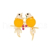 Magpie Alloy Rhinestone Brooches for Backpack Clothes PW-WG4E8D5-01-5