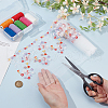 BENECREAT 2 Yards Polyester & Nylon Flower Embroidery Lace Mesh Ribbon OCOR-BC0006-86-3
