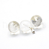 Round Watermelon Stone Glass Pendants G-Q434-10-2