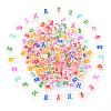 Transparent Clear Acrylic Beads MACR-YW0001-23-1