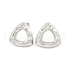 Non-Tarnish Triangle 304 Stainless Steel Ear Studs EJEW-L290-005P-1