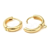 Brass Hoop Earrings X-EJEW-K083-33G-2