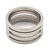 201 Stainless Steel Rings X-RJEW-A034-10P-1-2