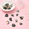 20Pcs 10 Styles Alloy Enamel Pendants ENAM-YW0004-20-6