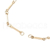 2Pcs 2 Colors 304 Stainless Steel Flat Bar Link Chain Bracelet Slider Making AJEW-JB01347-3