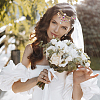 Fingerinspire 1Pc Flower Brass Rhinestone Ornament Accessories OHAR-FG0001-04C-6