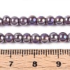 Electroplate Opaque Glass Beads Strands GLAA-T032-P4mm-AB15-4