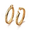 Brass Hoop Earrings EJEW-Z117-01G-2
