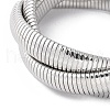 304 Stainless Steel Stretch Bracelets BJEW-A031-01E-P-2
