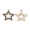 Alloy Rhinestone Pendants X-FIND-C019-49KCG-03-1