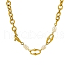 304 Stainless Steel Cable Chain Necklaces NJEW-U031-12G-2