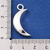 Tibetan Style Alloy Moon Pendants X-TIBEP-Q043-032-RS-2