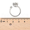Rotatable Open Ring with Cubic Zirconia RJEW-Q776-02P-01-4