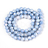 Electroplate Bicone Glass Beads Strands EGLA-T021-6mm-16-09-2