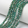 Electroplate Glass Beads Strands EGLA-A034-T2mm-J01-1