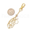 Moon Alloy Swivel Lobster Claw Clasps & Brass Cable Chains AJEW-JB01336-03-3