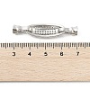 Brass Micro Pave Cubic Zirconia Fold Over Clasps KK-U059-15P-3