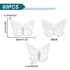 Unicraftale 60Pcs 304 Stainless Steel Pendants STAS-UN0041-63-3