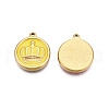 304 Stainless Steel Enamel Pendants STAS-N092-151A-1