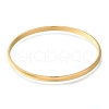 Ion Plating(IP) 304 Stainless Steel Plain Bangles BJEW-L664-024E-G-01-2