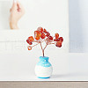 Mother's Day Resin Vase with Natural Carnelian Chips Tree Ornaments BOHO-PW0001-086B-03-1