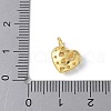 925 Sterling Silver 3D Hollow Heart Charms STER-M099-01G-3