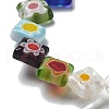Handmade Millefiori Lampwork Beads Strands LAMP-F035-08-3