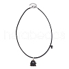 2Pcs 2 Colors Lovers Couples Magnetic Buckle Necklaces NJEW-TA00175-5