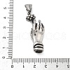 304 Stainless Steel Pendants STAS-V008-13AS-3