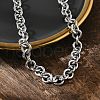 Non-Tarnish 304 Stainless Steel Rolo Chains Necklaces X-NJEW-F297-02P-1