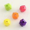 Opaque Acrylic Beads X-SACR-Q099-84B-1