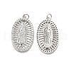 Brass Micro Pave Cubic Zirconia Pendants KK-E068-VB094-1