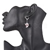 Halloween Theme Alloy Enamel Leverback Earrings EJEW-JE06476-3