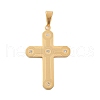 304 Stainless Steel Rhinestone Pendants STAS-G346-47E-G-1