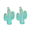 Spray Painted Alloy Charms PALLOY-P291-19M-04-2