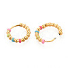 304 Stainless Steel Hoop Earrings for Women EJEW-N059-21G-2