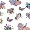 12Pcs 6 Style Insects Themed Alloy Pendants X1-FIND-LS0001-02-4
