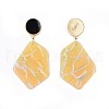 Brass Stud Earrings EJEW-JE03167-M-2